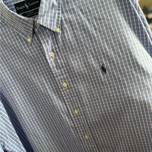 Ralph Lauren Light Blue Plaid Blake Shirt